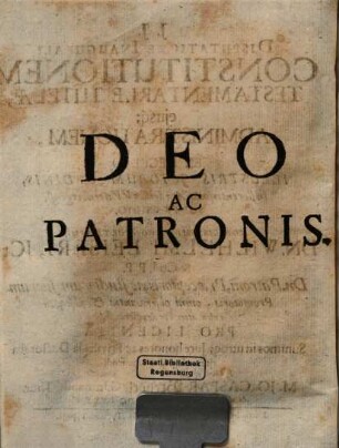 Disputatione Inaugurali Constitutionem Testamentariae Tutelae, ejusq[ue] Administrationem ... Sub Praesidio ... Wilhelmi Leiseri ... submittit M. Jo. Caspar Brendel, Guttmansh. Thur. ...