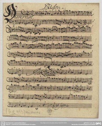 Destouches, André-Cardinal, Issé <Ouvertüre>