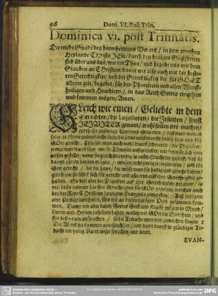 Dominica VI. post Trinitatis