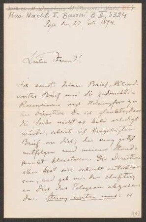 Brief an Ferruccio Busoni : 23.07.1894