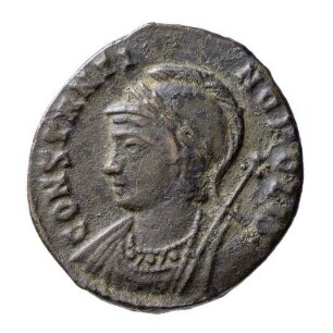 Münze, Follis, Aes 3, 330 - 331 n. Chr.