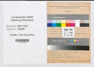 Entnazifizierung Carl Guenther Von Coelln, geb. 06.04.1905 (Beamter)