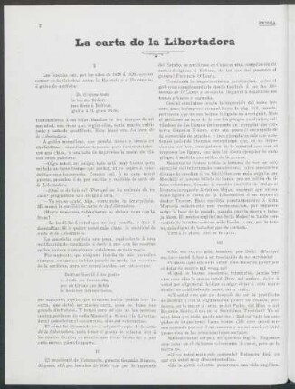 La carta de la Libertadora
