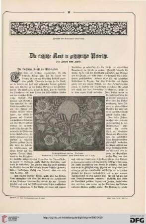 Die kirchliche Kunst in geschichtlicher Uebersicht, [1]: Die kirchliche Kunst im Mittelalter