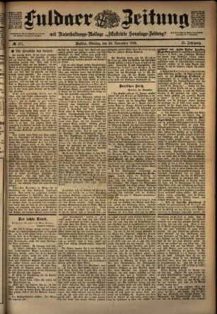 Ausgabe vom Montag, den 28. November 1898.