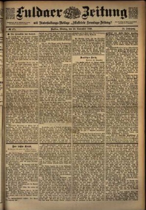 Ausgabe vom Montag, den 28. November 1898.
