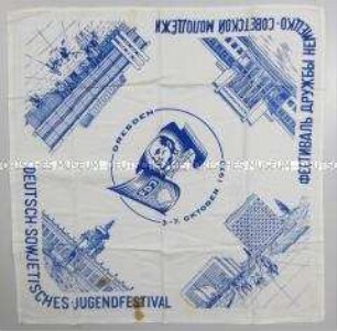 Erinnerungstuch zum Deutsch-Sowjetischen Jugendfestival