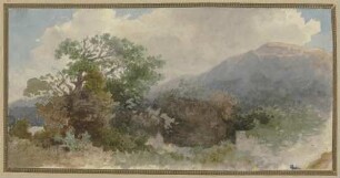 Landschaft mit Bergrücken