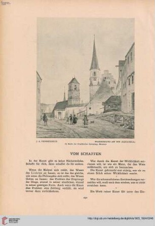 Vom Schaffen