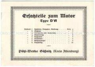 Ersatzteilliste zum Motor