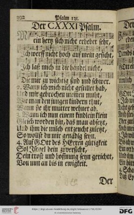 (Der CXXXI. Psalm - Der CXL. Psalm)