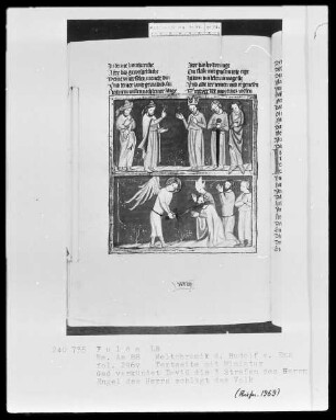Rudolf von Ems, Weltchronik — ---, Folio 296versoMiniatur