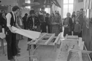 Aktion und Ausstellung "Alte Handwerksberufe" im Vortragssaal des Badischen Landesmuseums