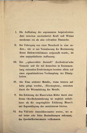 Thesen, welche zum Zweck seiner Habilitation an der Universität zu Tübingen den 1850 öffentlich vertheidigen wird Otto Ernst Jul. Seyffer