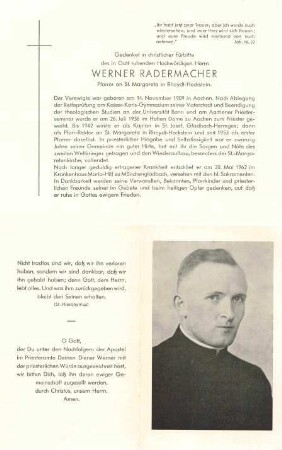Radermacher, Werner