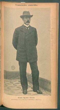 Doctor Agustín Álvarez, presidente de la Sociedad Científica Argentina - [Retrato]