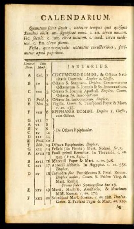 Calendarium