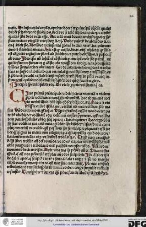 Incipit speculum subditorum de vitio proprie voluntatis, primum capitulum.