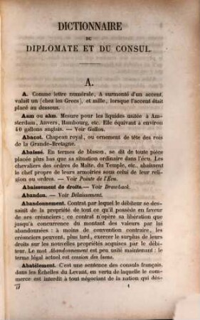 Dictionnaire ou manuel-lexique du diplomate et du consul