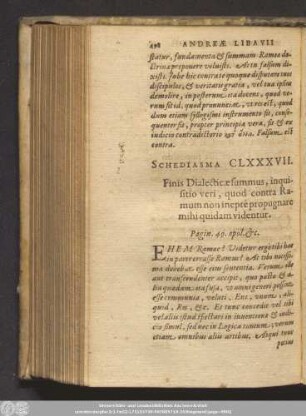 Schediasma CLXXXVII.