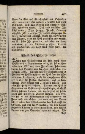 447-454, Staat des Silberbrenners; ...