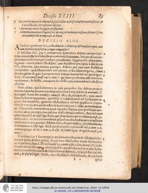 Decisio XLIII