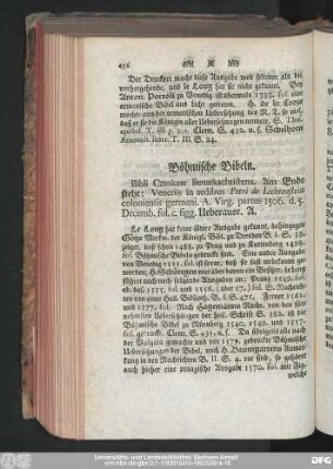 Böhmische Bibeln.