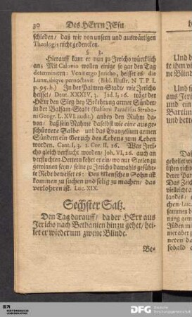 Sechster Satz.