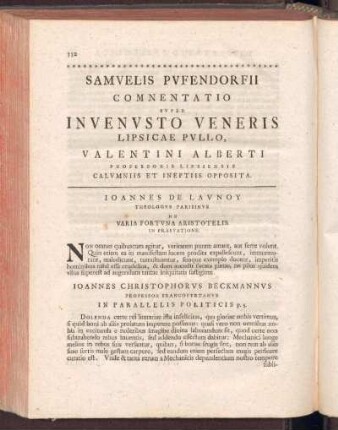 Samvelis Pvfendorfii comnentatio svper invenvsto veneris lipsicae pvllo