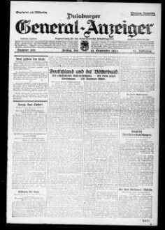 Duisburger General-Anzeiger. 1914-1935