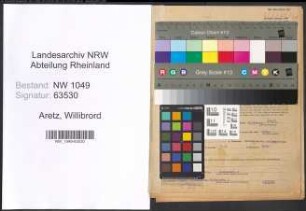 Entnazifizierung Willibrord Aretz , geb. 02.07.1886 (Beamter)