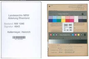 Entnazifizierung Heinrich Kellermeyer , geb. 13.09.1906 (Angestellter)