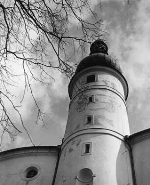 Waldsassen. Dreifaltigkeitskirche Kappl 1685-1689; G. Dientzenhofer). Teilansicht mit Turm