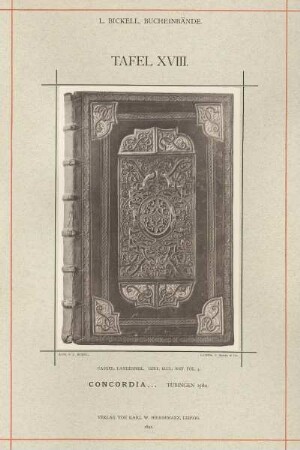 Tafel XVIII. Concordia..., Tübingen, 1580, Cassel, Landesbibl. Hist. eccl. ref. fol. 4
