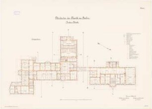 Kinderklinik der Charité, Berlin: Grundriss Erdgeschoss 1:100