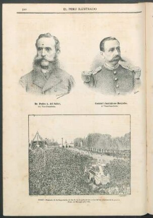 [Retrato de] Coronel Justiniano Borgoño, 2° Vice-Presidente.