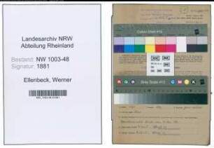 Entnazifizierung Werner Ellenbeck , geb. 20.01.1895 (Kreisinspektor)