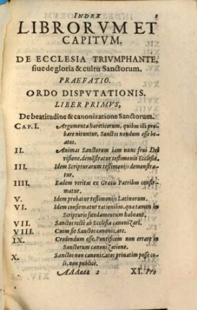 Disputationes Roberti Bellarmini Societatis Iesv, De Controversiis Christianae Fidei, Adversvs huivs temporis Haereticos : Tribus Tomis comprehensae, 1,7