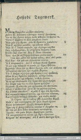 Hesiodi Tagewerk