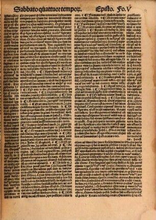 Postille maiores in epistolas et evangelia