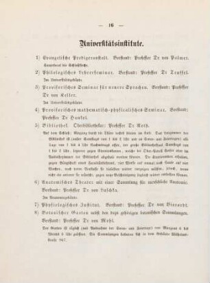 16-18, Universitätsinstitute