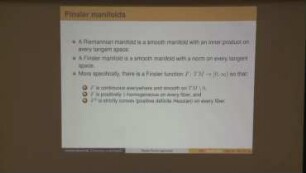 Finsler geometry from the elastic wave equation