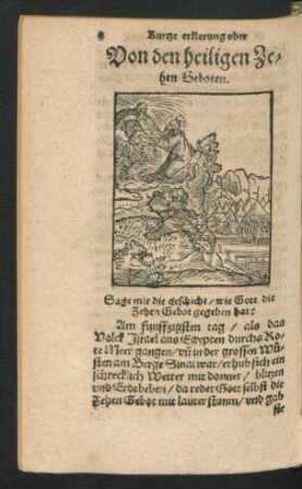 Von den heiligen Zehen Geboten.