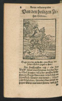 Von den heiligen Zehen Geboten.