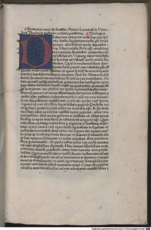 Sermones aurei de Sanctis. Fratris Leonardi de Vtino sacre Theologie doctoris: ordinis predicator[rum]