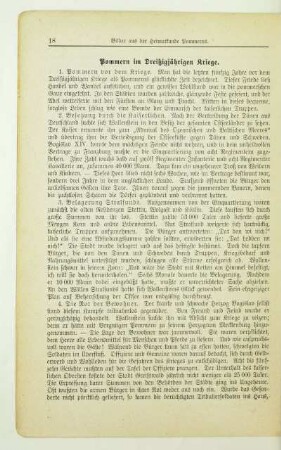Pommern im Dreißigjährigen Kriege