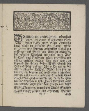 Demnach im verwichenem 1620ten Jahre, [...]