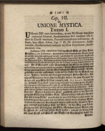 Cap. VII. De Unione Mystica.