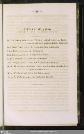 Lehrer-Collegium