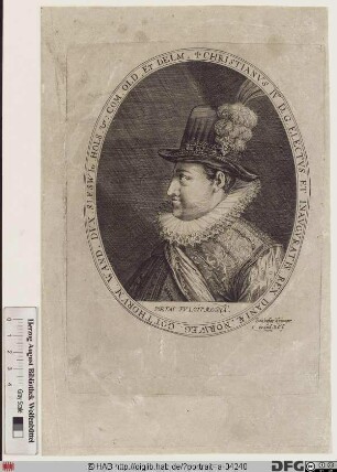 Bildnis Christian IV., König von Dänemark und Norwegen, Herzog von Schleswig und Holstein (reg. 1588(96)-1648)
